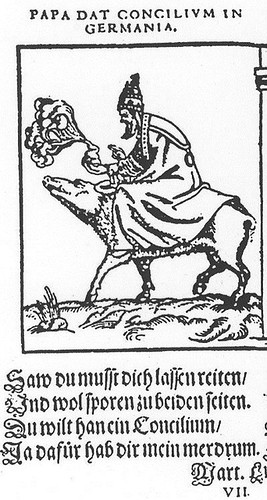 Caricatura anti-papale luterana